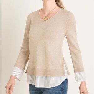 Layered Pullover Sweater